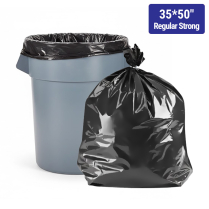 35x50" Black Regular Strong Garbage Bag 125/cs