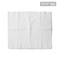 GreentoGo 1ply 15x17" White Dinner Napkin 3000/cs