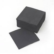 2ply 1/4 Fold Black Cocktail Napkin 4000/cs