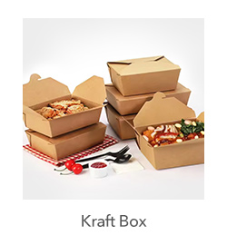 Kraft Boxes: Durable and eco-friendly, perfect for takeout and delivery services.