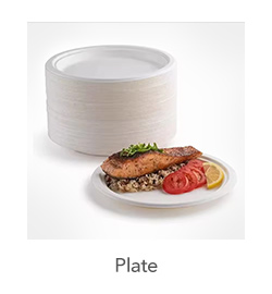 Sugarcane Plates: Perfect for dine-in or catered events, these plates combine elegance with environmental responsibility. They are available in multiple sizes to accommodate different serving needs.