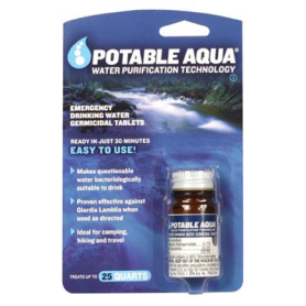 POTABLE AQUA&reg; Water Purification Tablets