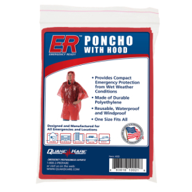 ER&trade; Rain Poncho with Hood