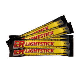 ER&trade; 12-Hour Yellow Lightsticks - Pack of 10