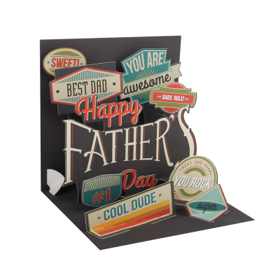 Fathers Day Badges|Up With Paper