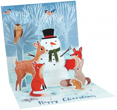 Forest Snowman With Light|Up With Paper