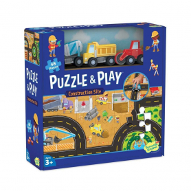 Construction Site Puzzle And Play|Peaceable Kingdom