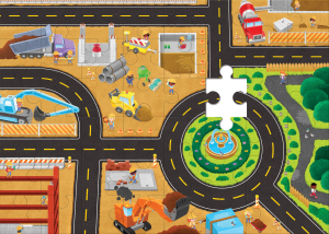 Construction Site Puzzle And Play|Peaceable Kingdom
