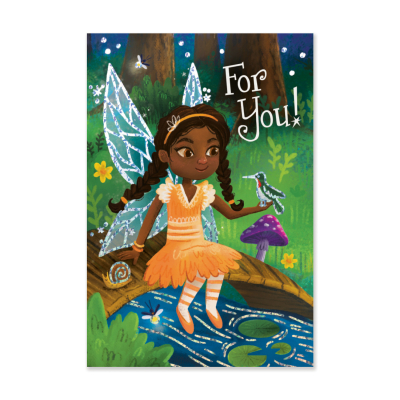 Fairy On Bridge Enclosure Card|Peaceable Kingdom