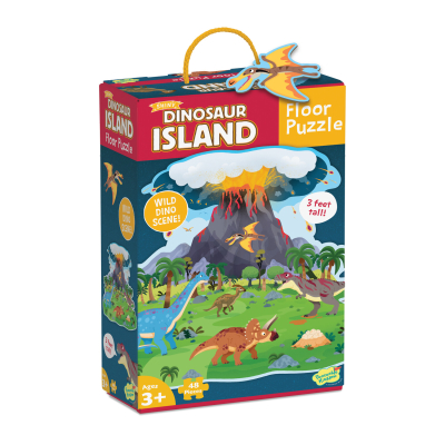 Dinosaur Island Floor Puzzle|Peaceable Kingdom