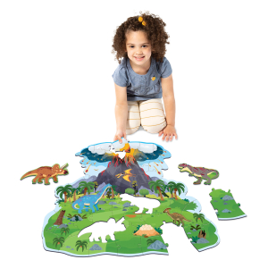 Dinosaur Island Floor Puzzle|Peaceable Kingdom