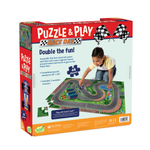 Race Day Puzzle And Play|Peaceable Kingdom