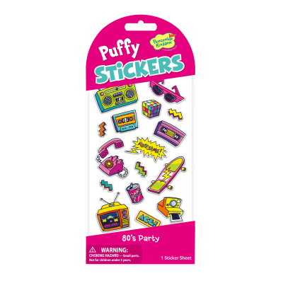80s Party Puffy Stickers|Peaceable Kingdom