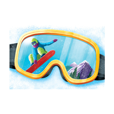 Snowboarder Goggles Enclosure Card|Peaceable Kingdom
