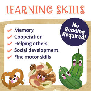 Snack Party Pals Game|Peaceable Kingdom