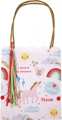 Rainbow/Unicorn Prty Bgs S/8-45-2307|Meri Meri