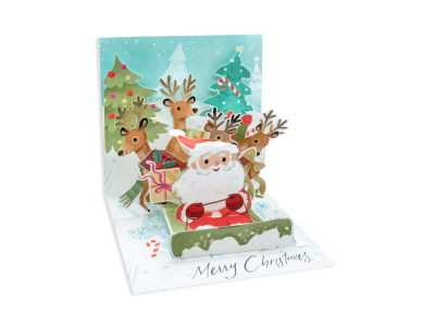 Sledding Santa|Up With Paper