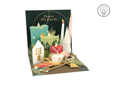 Candles With Light|Up With Paper