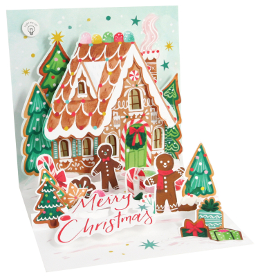 Gingerbread House With Light|Up With Paper