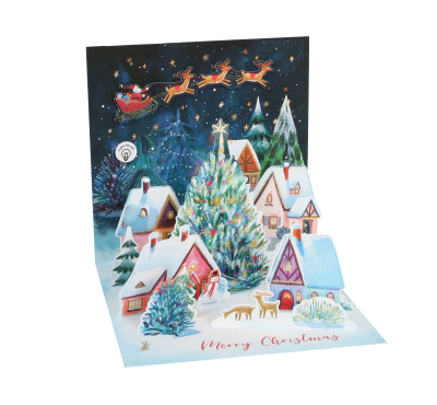 Glowing Village With Light|Up With Paper