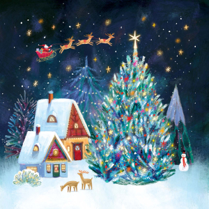 Glowing Village With Light|Up With Paper