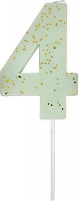Mint Number 4 Candle-45-2847|Meri Meri