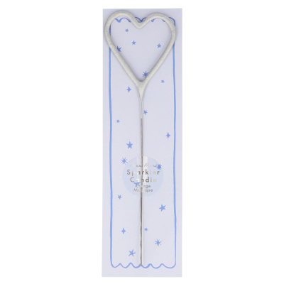 Wondercandle Heart Silver-45-3630|Meri Meri