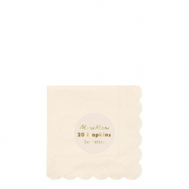 Cream Simply Eco Small Napkins|Meri Meri
