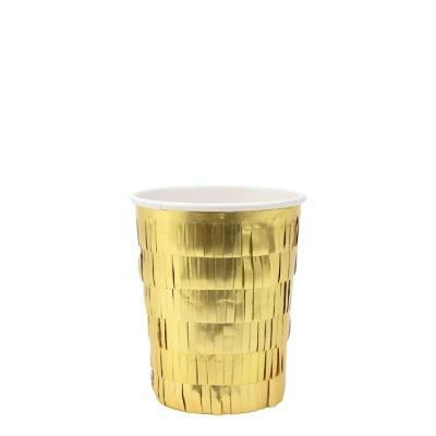 Gold Fringe Party Cups|Meri Meri