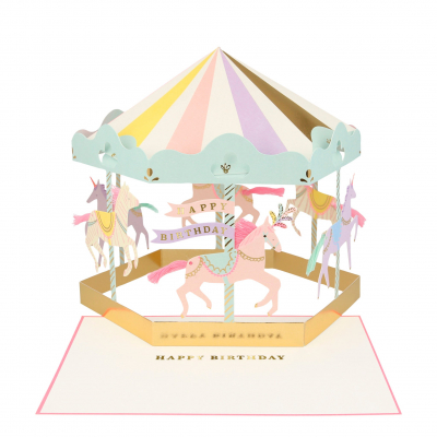 Carousel Stand-up Card|Meri Meri