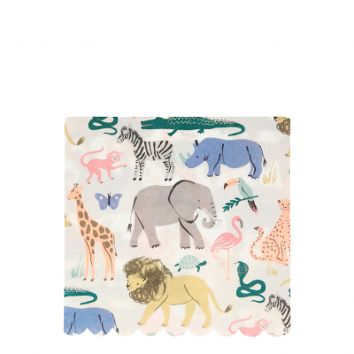 Safari Trek Large Napkins|Meri Meri