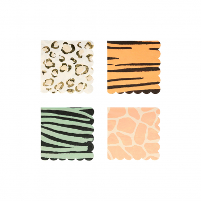 Safari Pelt Small Napkins|Meri Meri