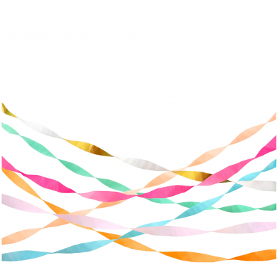 Bright Crape Paper Streamers|Meri Meri