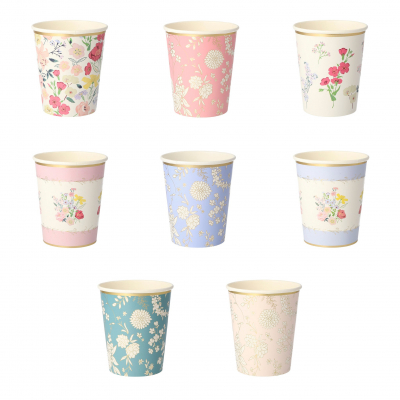English Garden Party Cups|Meri Meri