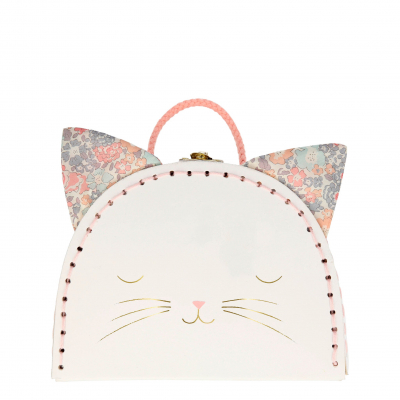 Floral Kitty Mini Suitcase Doll|Meri Meri