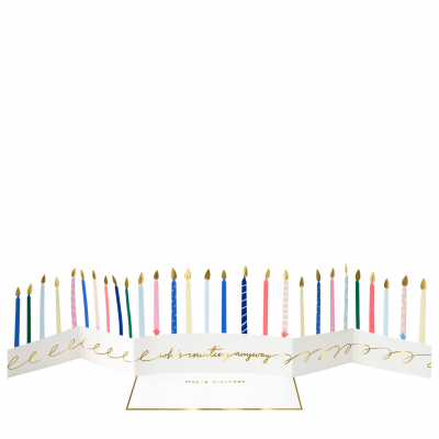 Candle Concertina Card|Meri Meri