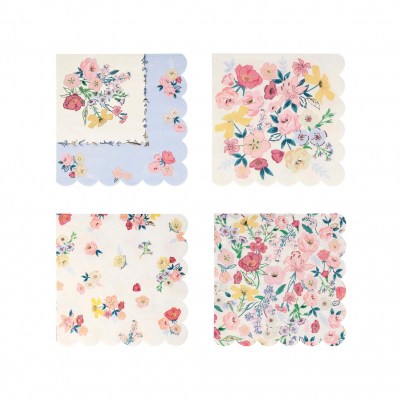 English Garden Large Napkins|Meri Meri