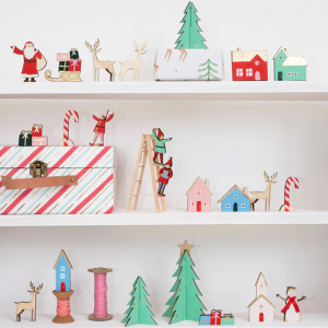 Festive Village Wooden Advent Calendar|Meri Meri
