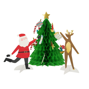 Festive Honeycomb Tree Christmas Card|Meri Meri