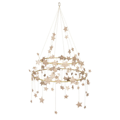 Gold Sparkle Star Chandelier|Meri Meri