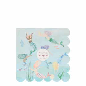Mermaids Swimming Napkins|Meri Meri