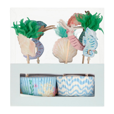 Mermaid Cupcake Kit|Meri Meri