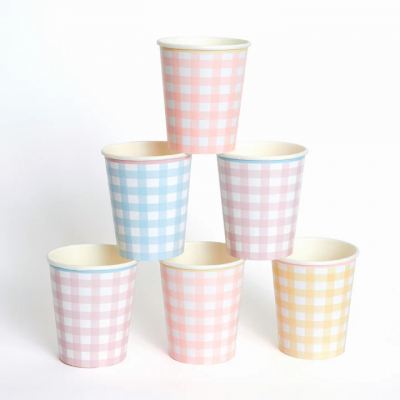 Gingham Cups|Meri Meri