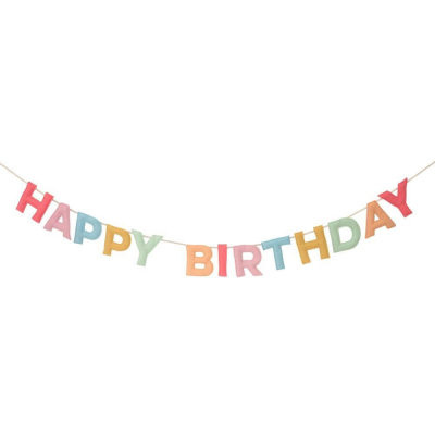 Felt Happy Birthday Garland|Meri Meri