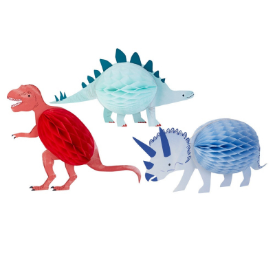 Honeycomb Dinosaur Decorations|Meri Meri