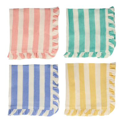 Stripe Ruffle Napkins|Meri Meri