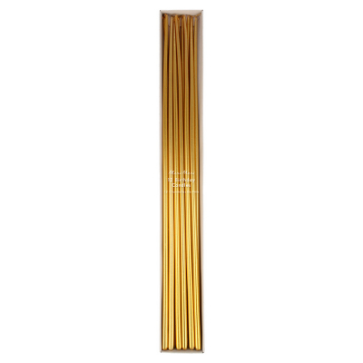 Gold Tall Tapered Candles|Meri Meri