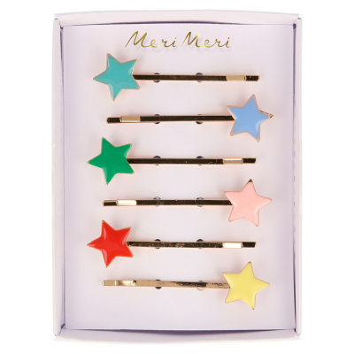 Enamel Star Hair Slides|Meri Meri