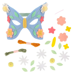 Flower Embroidery Butterfly Mask|Meri Meri