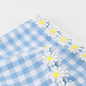 Daisy Edge Gingham Napkins|Meri Meri